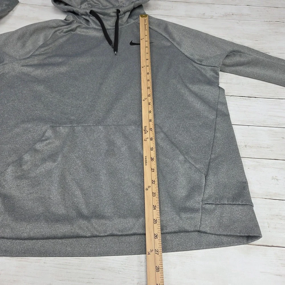 Nike Dri-FIT Therma Pullover Hoodie Men Large Gray 826671-091 Heathered Sport